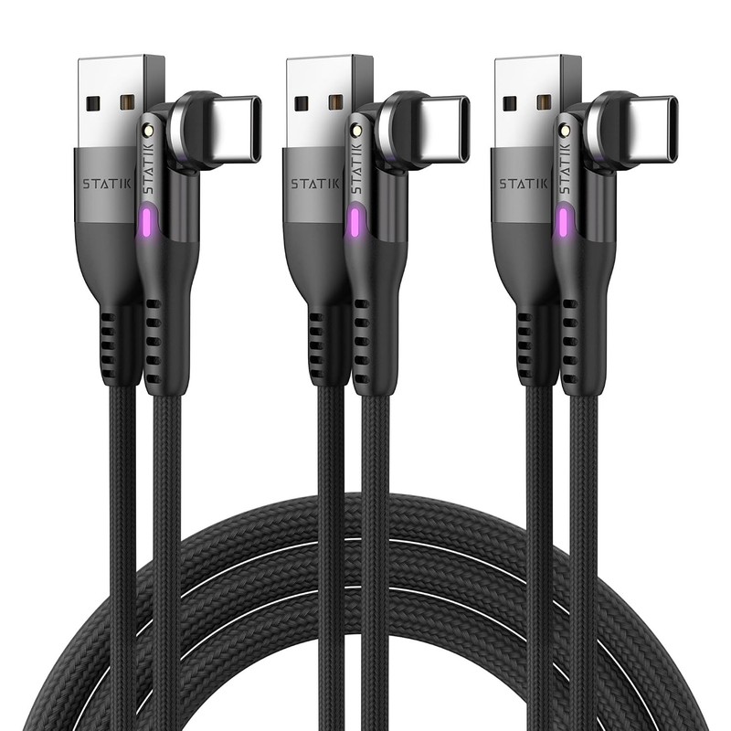 Right Angle USB C Cable 3-Pack by PowerPivot gallery