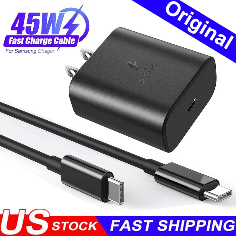 45W USB-C Fast Phone Charger & Cable For Samsung Galaxy A16 A06 A15 A35 A55 A54 gallery