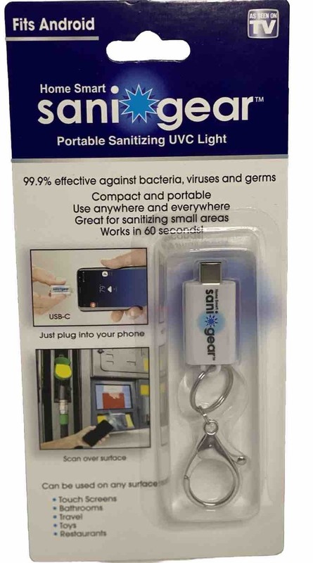 Sani Gear Travel Sanitizing UVC Light for Android Portable Key Chain