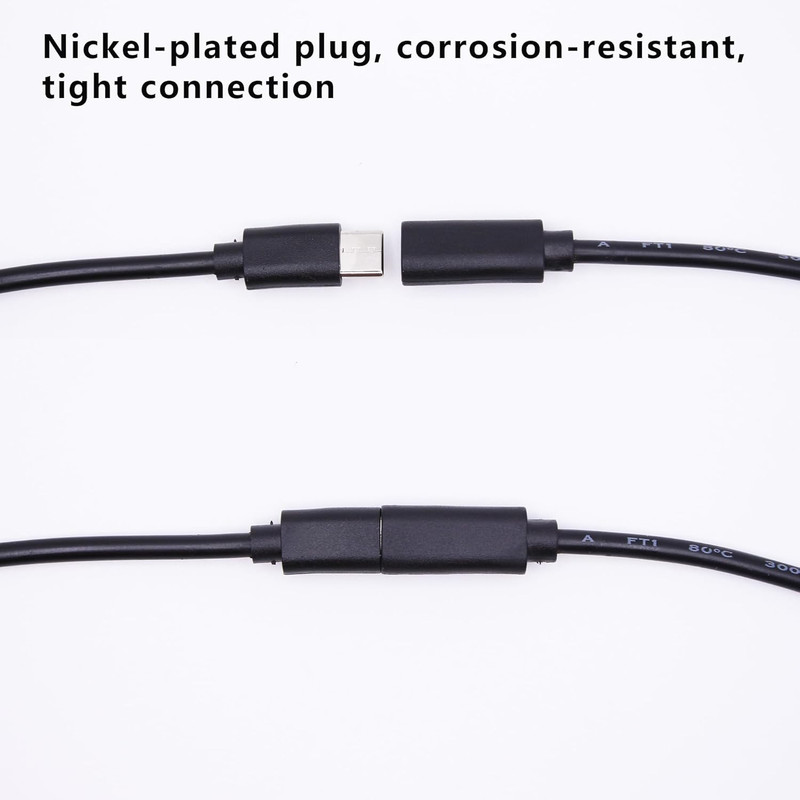 USB C 2 Pin Power Pigtail Cable 20AWG 5V USB Type C Male Plug to 2 Pin Bare Wire gallery