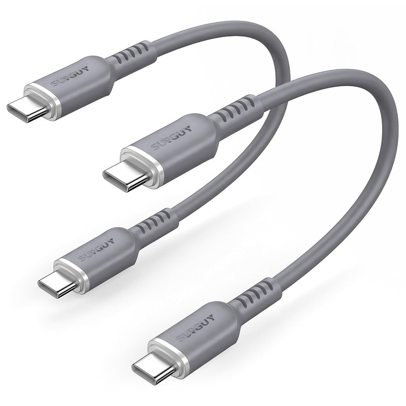 High-Speed 100W USB C Cable 1FT - Soft Silicone Charger for iPhone & Laptops gallery