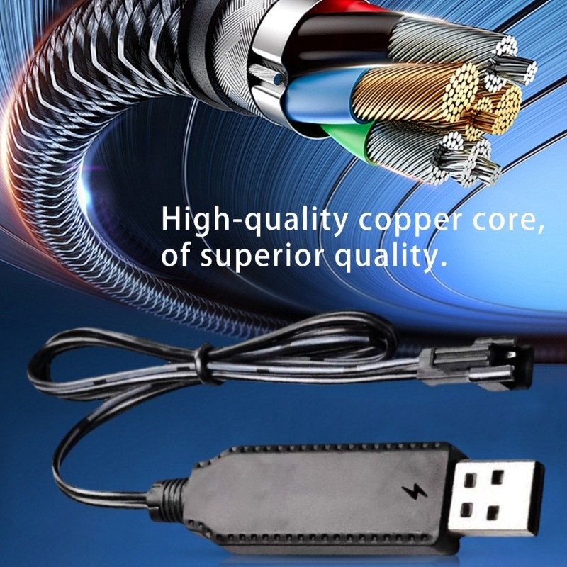 USB Powereds SM2.0 2P Connectors 3.7V Battery Charger Cable with Intelligent IC gallery