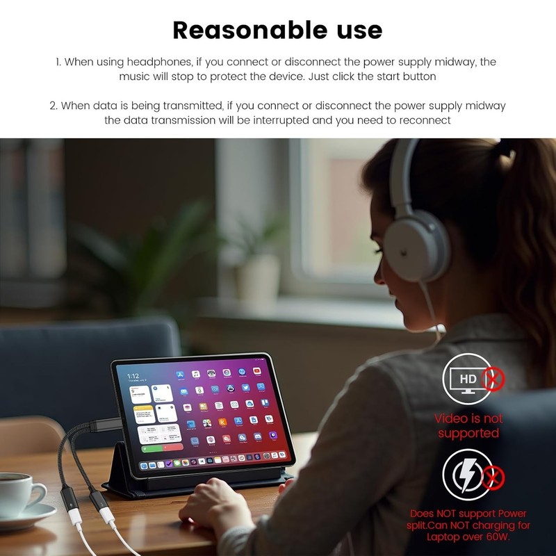 Dual USB-C Splitter Cable - Charge While Using Controllers & Accessories gallery