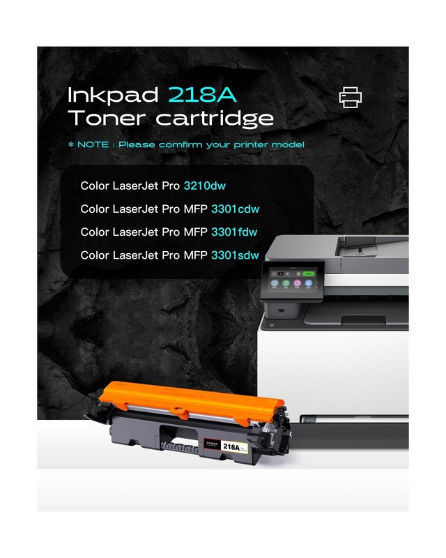 218A 218X Toner Cartridges 4 Pack (with Chip) High Yield Replacement for HP 2... gallery
