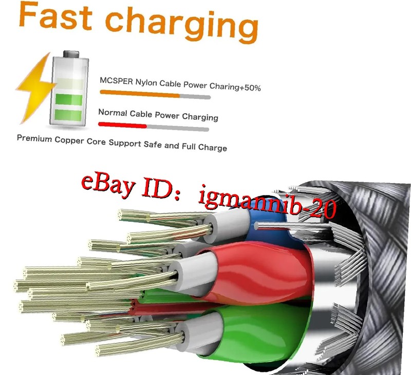 SHORT USB C CABLE 0.5FT 2-PACK FAST CHARGING NYLON BRAIDED FOR IPHONE 15/16 SAMS gallery