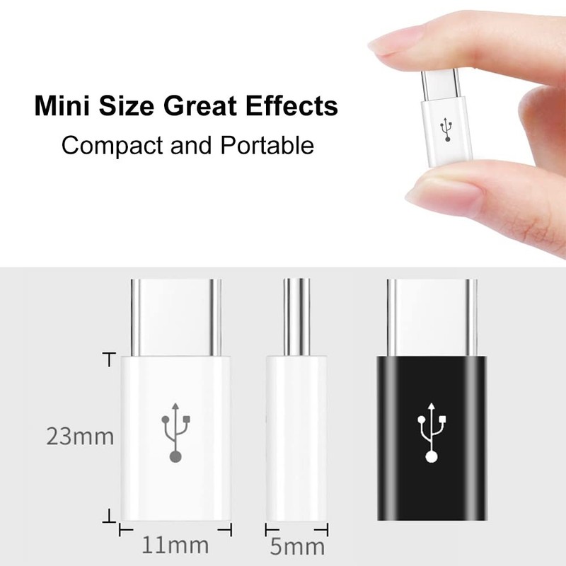 Adapter Micro USB to USB C 4 Pack, MicroUSB Female to USBC Male OTG Adapter C... gallery
