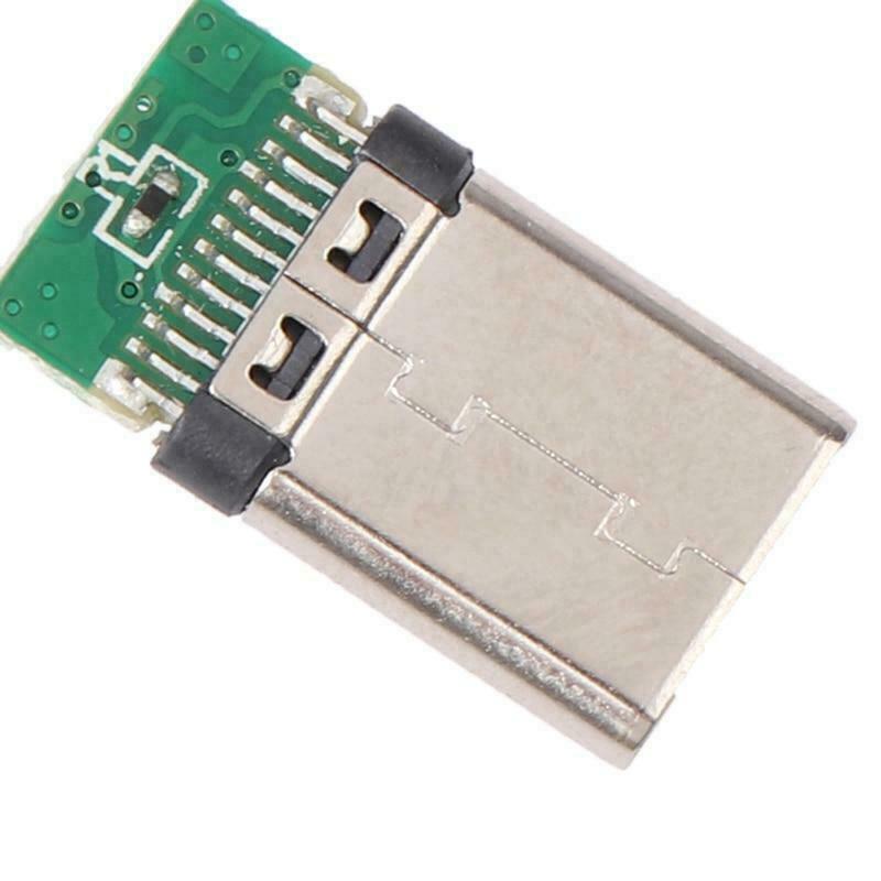 5/10Pair USB 3.1 Type C Male+Female DIY Solder Plugs PCB Connector Socket Repair gallery
