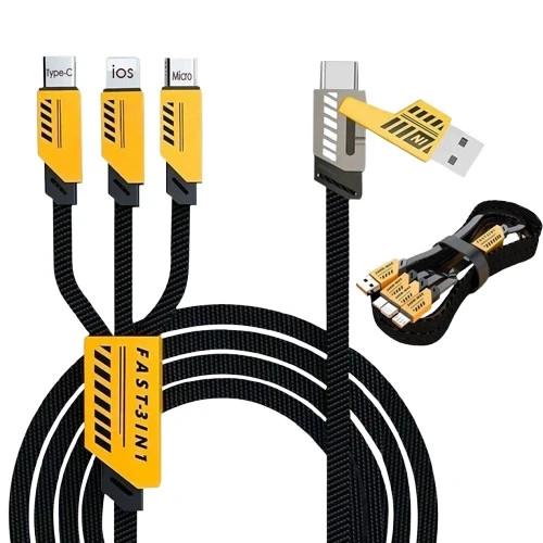 4 in1 Multi USB Charging Cable Fast Charger Cord For iPhone/Samsung/Type C/Micro