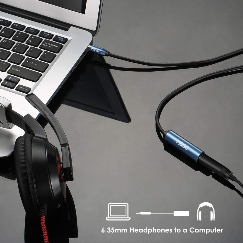 Plug and Play 1/4 to 3.5mm Audio Jack Adapter - Versatile Connection for All gallery