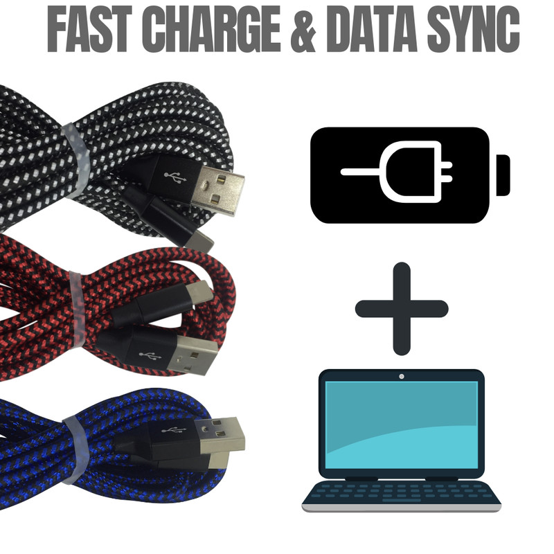 3Pack Fast Charger Cable For iPhone 14 13 12 11 XR 8 6 Heavy Duty Charging Cord gallery