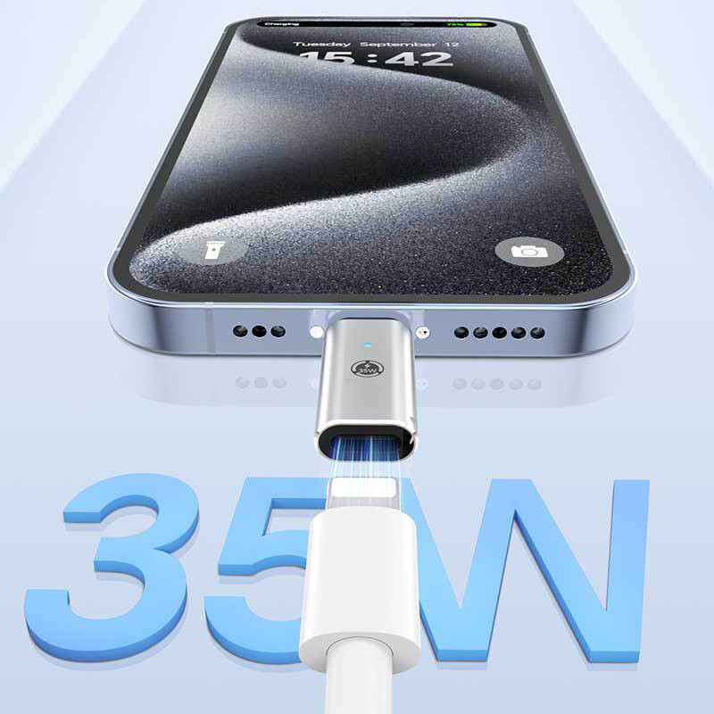 35W USB-C Male to iOS Female Adapter + lanyard For iPhone 16 Pro Max 15 Plus lot gallery