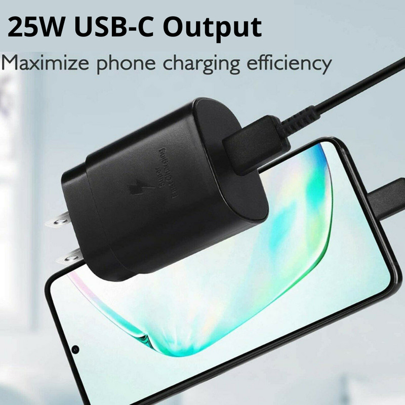 25W Fast PD Charger Cube For Samsung Galaxy S10 S20 S21 S22 USB C Type C Cable gallery