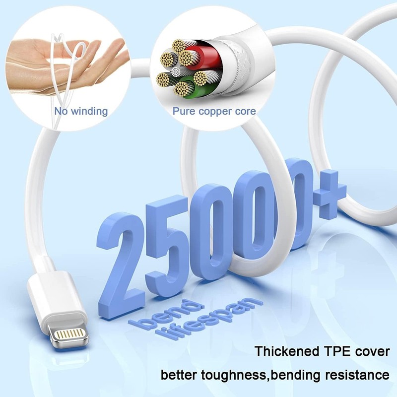 iPhone Charger 10FT, [Apple MFi Certified] 2-Pack Long Fast Charging Lightnin... gallery