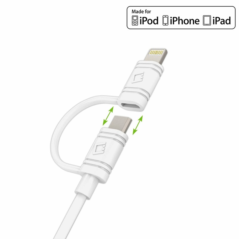 Micro USB & Lightning USB Data Sync & Charging Cable for Apple iPhone Samsung gallery