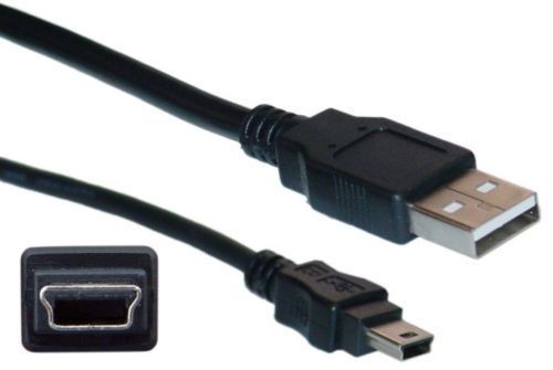 USB 2.0 A Male to Mini-B 5pin Male Data Sync Charge Cable for GPS Cell Phone 2ft gallery