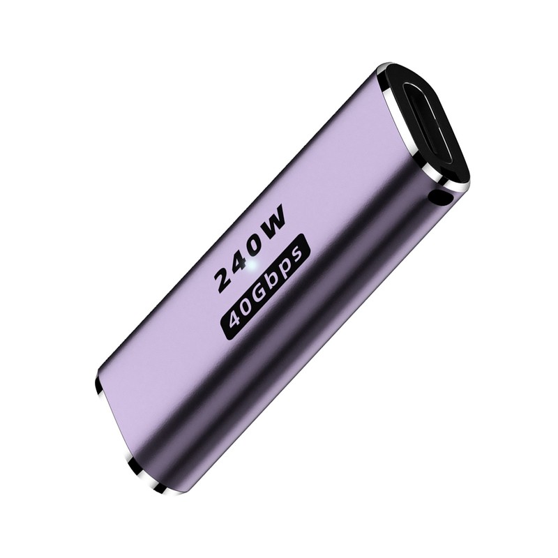 USB 4 Type C Female To Female Connector Coupler 240W 40Gbps 8K Widely Compatible