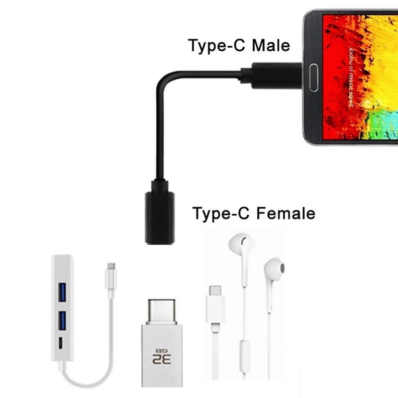 USB Type C Male to Female Extension Extend Data Cable for Laptop Android Phone gallery