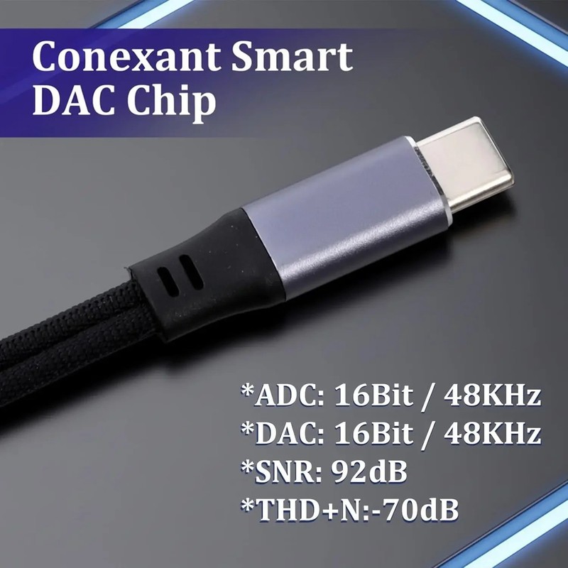 2-in-1 USB-C to 3.5mm Audio Adapter – Charge & Listen Headphone Jack Splitter gallery