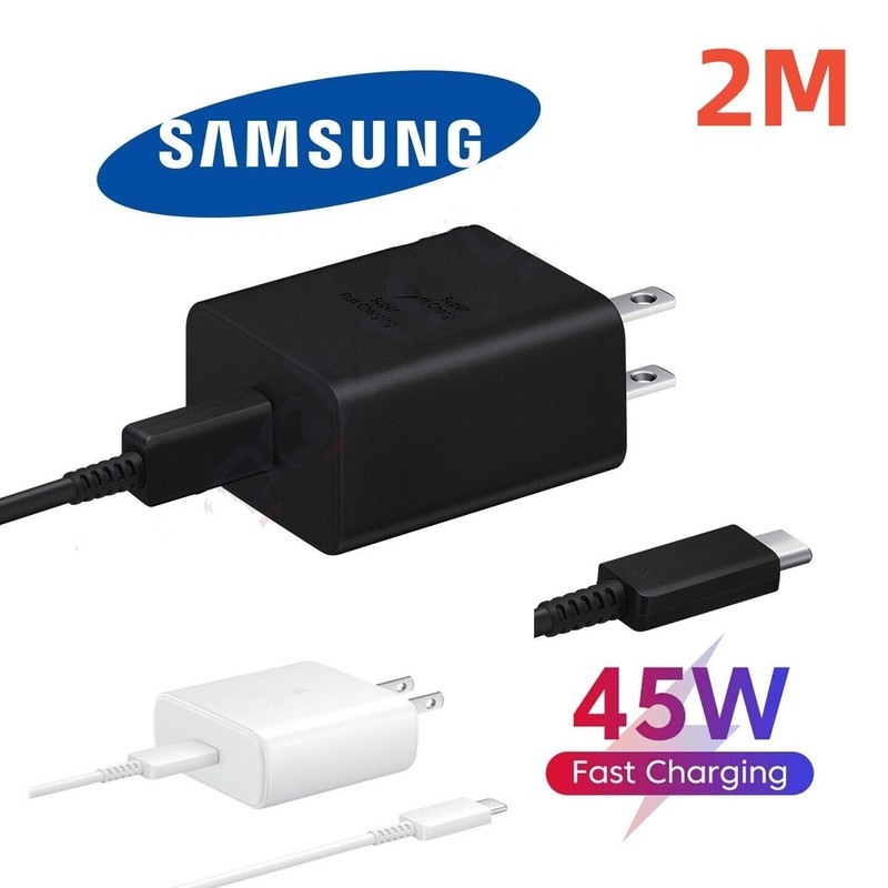 Genuine 45W Super Fast Charger Cable +Plug USB-C For Samsung S20 S21 S22 S23 gallery