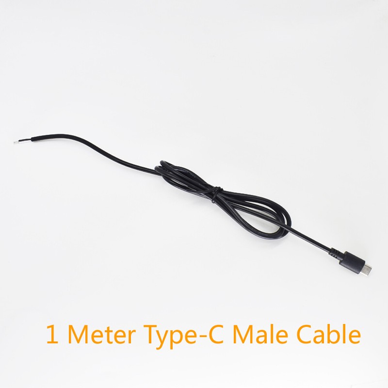 1pc 1M/3.3FT USB C Type-C Male Plug Cable 2 Wires Power Pigtail Cable Cord DIY gallery