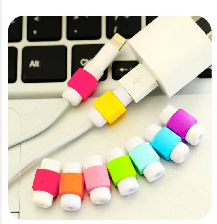 10pec Cable Protector Saver Cover For iPhone ipad usb cord headset Protectors