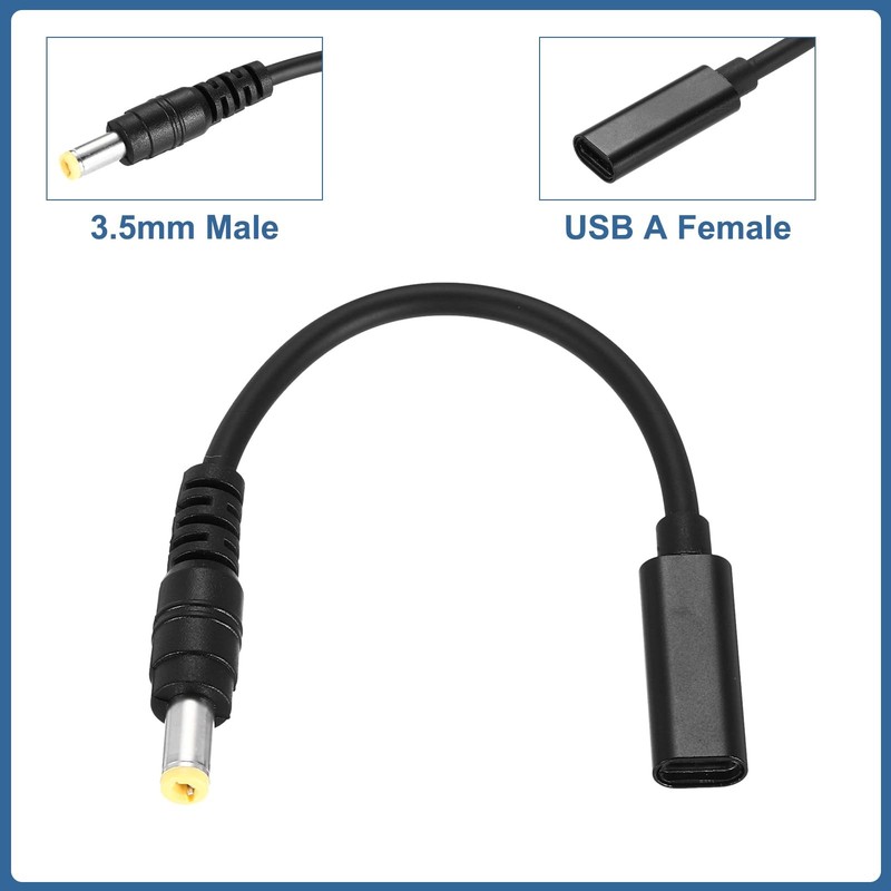 USB to DC Adapter, 5.5x2.5mm USB to DC DC to USB USB to DC Power Cable USB PD... gallery