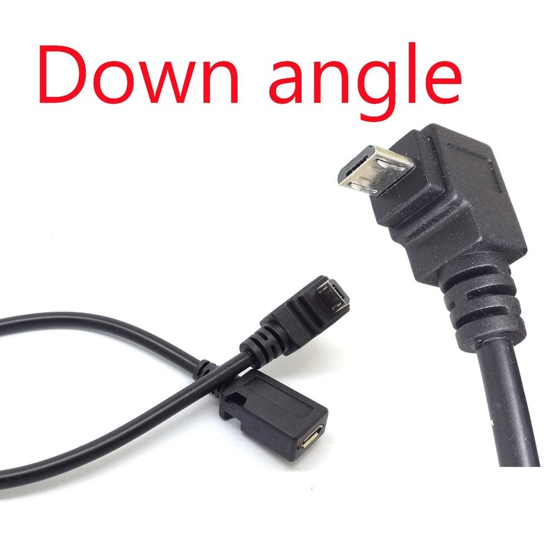 90° Degree Angle USB Micro B 5P Female to 5P Male Left Right Down Up Angled E... gallery