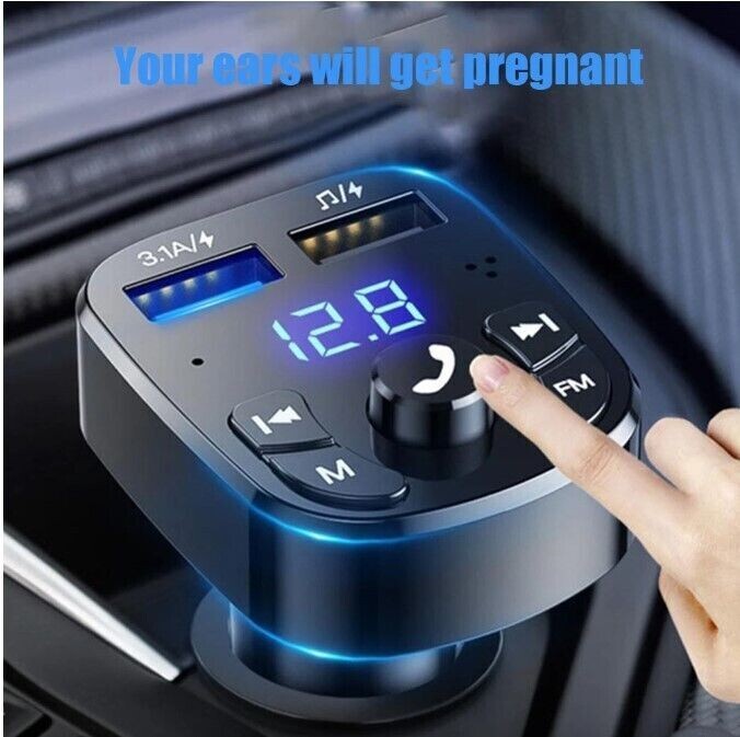 Estereos Para Carros Radio Auto Bluetooth Cargador USB MP3 Música FM Transmisor