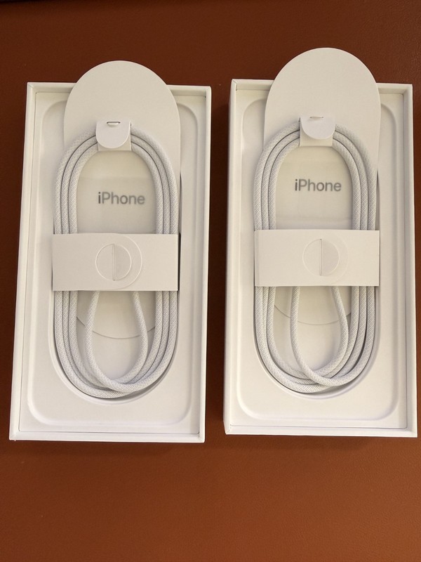 2x Genuine Apple iPhone 15 16 17 Pro Max USB Type C Cables Original Woven
