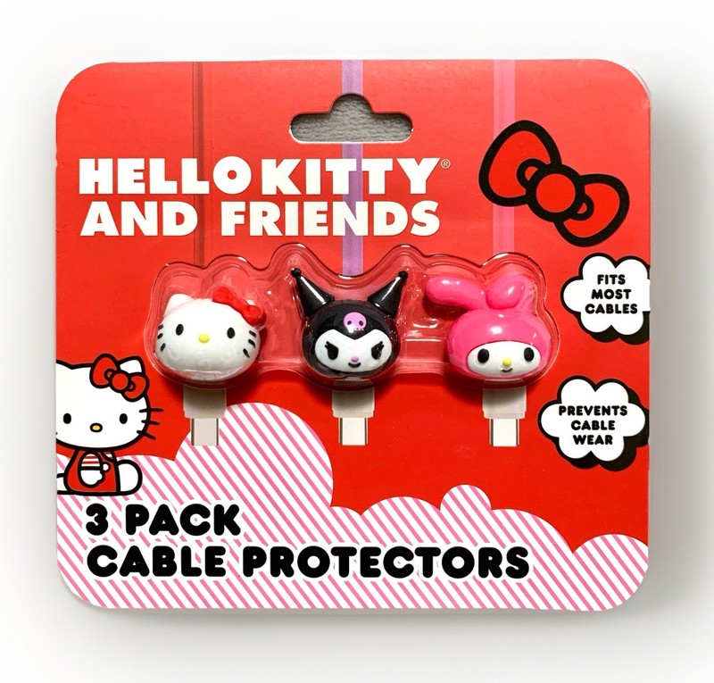 NEW Hello Kitty & Friends Set of 3 Phone Cable End Protector/Decoration