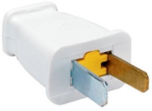Pass & Seymour SA540WCC10 15A 125V Residential Polarized Plug - White-