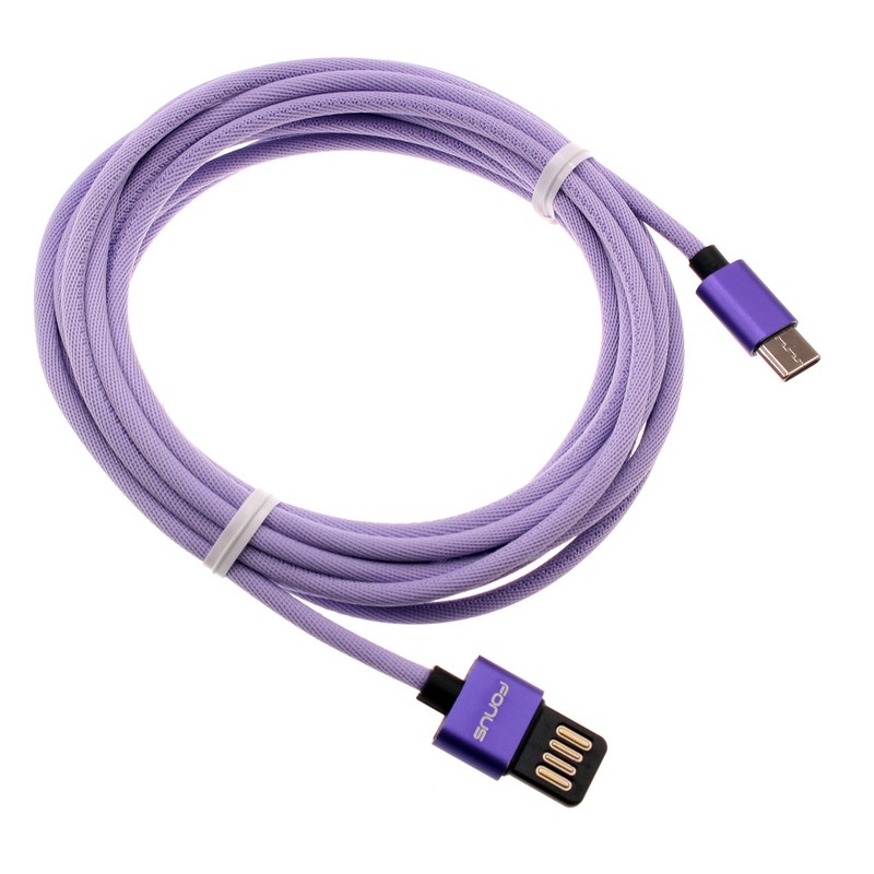 For Galaxy XCover7/XCover6 Pro – 10ft USB-C Cable Purple Extra Long Fast