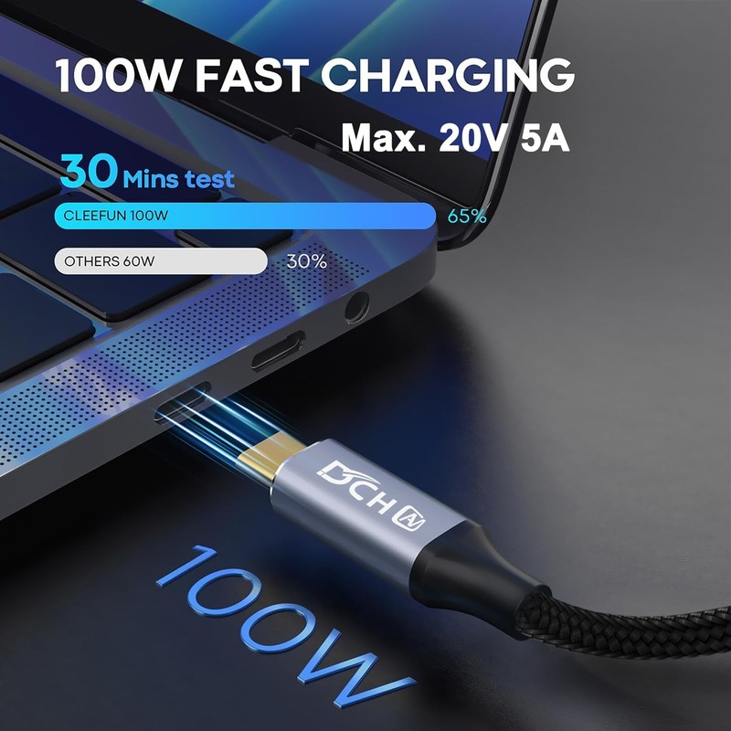 6ft 100W USB C to USB C Cable 4K Video 10Gbps Data 3.1 Gen 2 Monitor Cord gallery