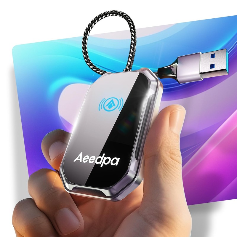 Android auto Wireless Adapter – 5GHz WiFi Plug & Play Dongle for Factory Wire…