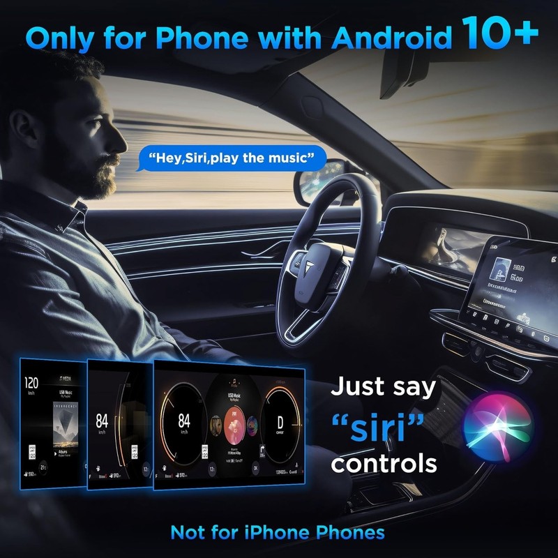 TERUNSOUl Android Auto Wireless Adapter for Factory Wired Android Auto gallery