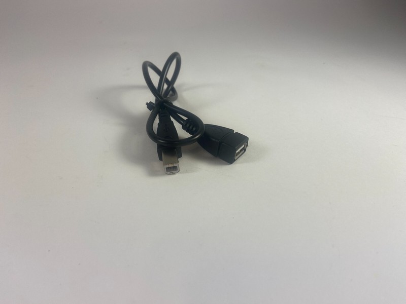 2 Pack USB 2.0 Cable A-F-B-A USB Cables Black gallery