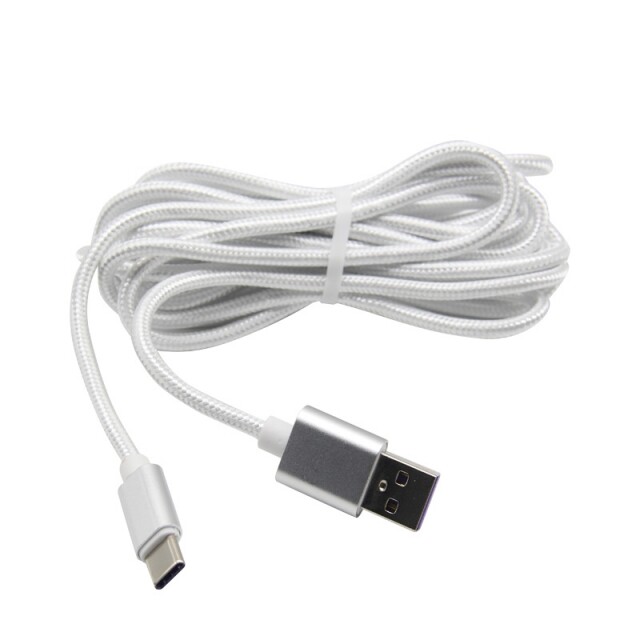 3m Charging Braided Data Cable USB Type C Cable for PS5 Handle USB C Cord White gallery