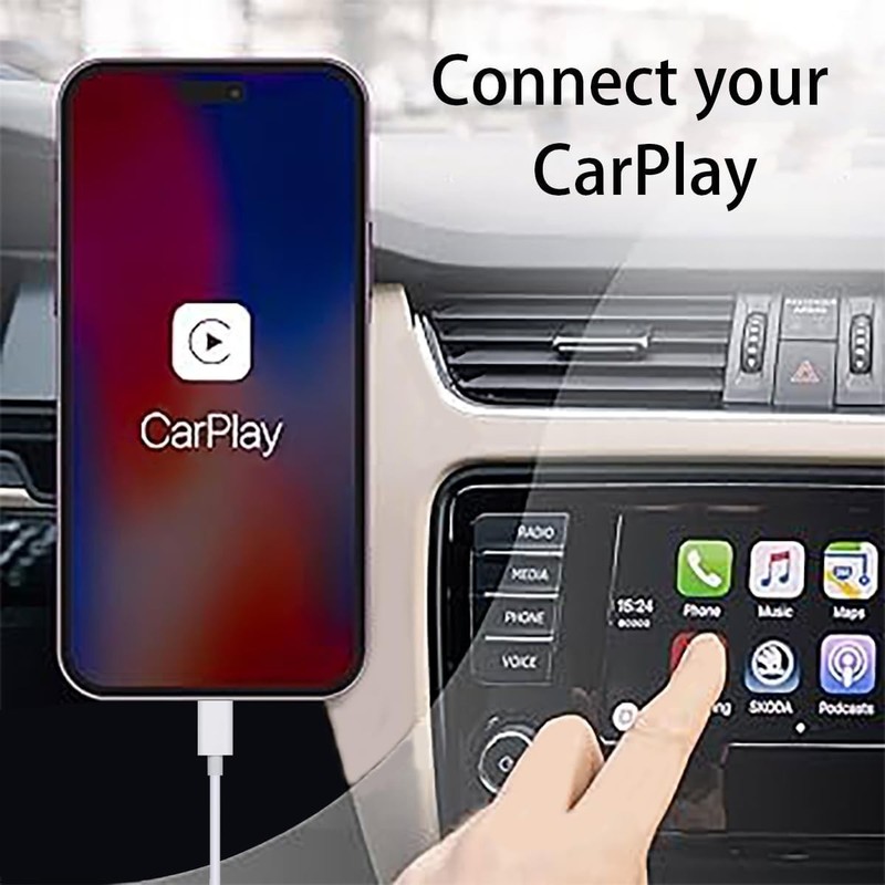1Ft Short USB a to C Cable for Apple Carplay Cable for Iphone 17/17 Air/16/16E/1 gallery