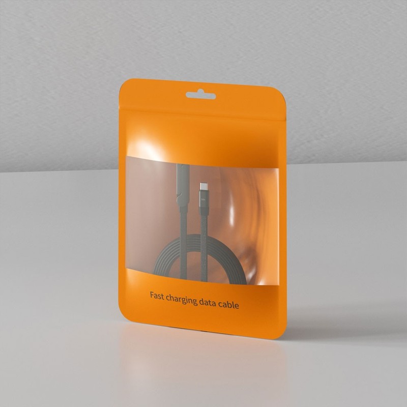 240W Fast Charging Cable & Invisible Phone Stand | Type-C to Type-C Braided CoCW