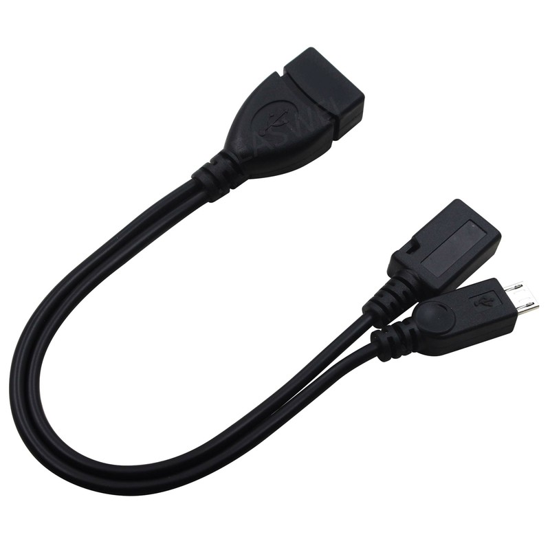 USB Type A Female to Micro USB Male Host OTG with Micro USB Female Y Cable New gallery