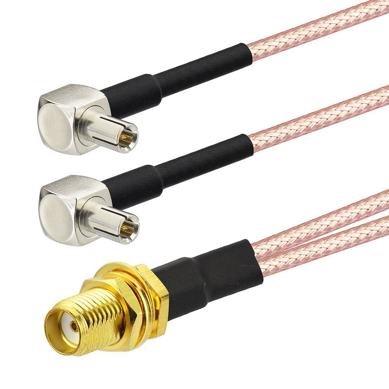 Antenna Splitter Adapter Cable SMA - TS9 For Vodafone Pocket WiFi 4G Huawei R216 gallery