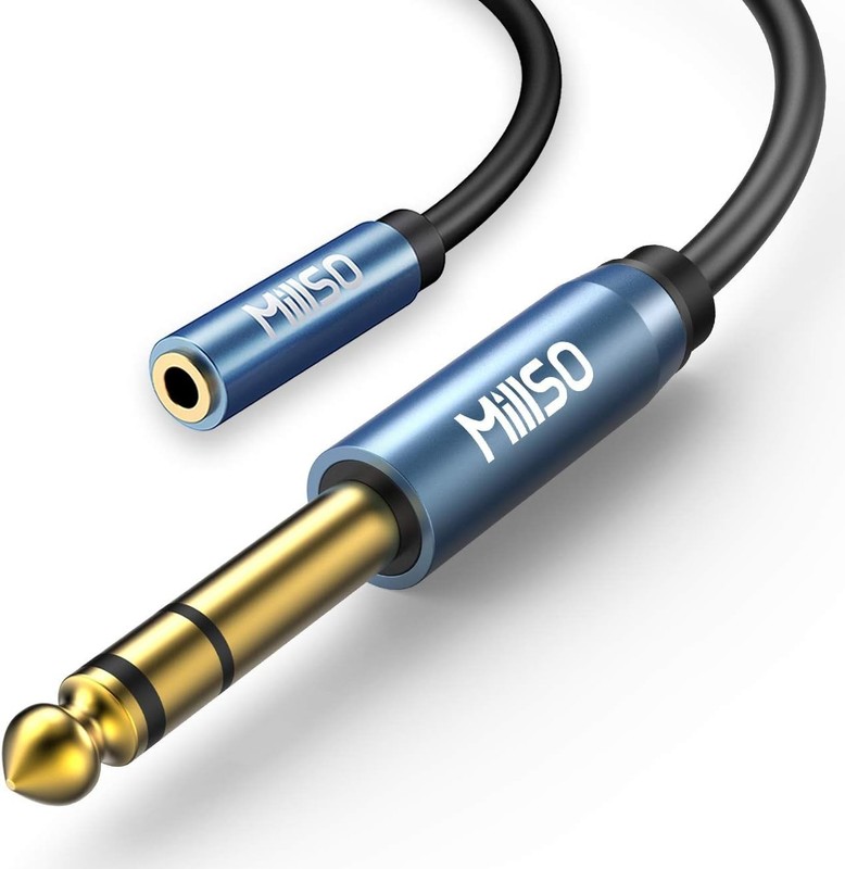 High-Quality 3.5mm to 1/4 Headphone Adapter - 16ft Cable gallery