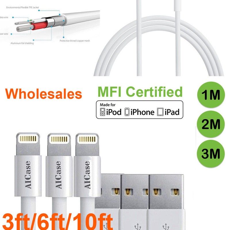 Lot For iPhone XR X 8 7 6 Plus SE XS 11 12 13 14 Pro Max USB Cable Data Charger