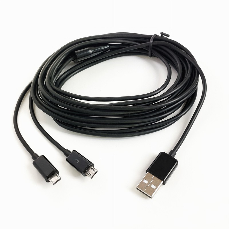 3.2/6.4/10FT (1/2/3M) USB to 2 Micro USB Male Splitter Y Andorid Charging Cable gallery