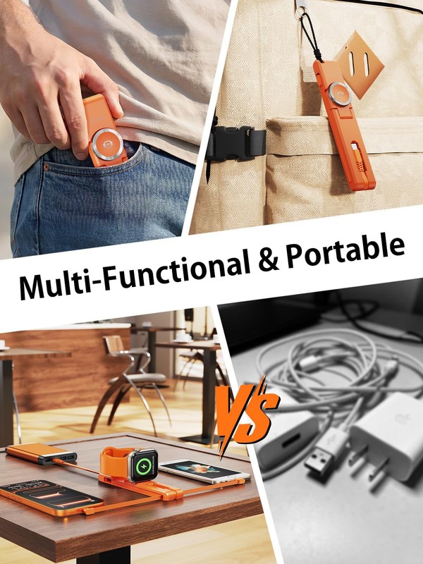 3 in 1 Charging Cable for Travel Essentials, 60W USB to Cable with 12W Lightn... gallery