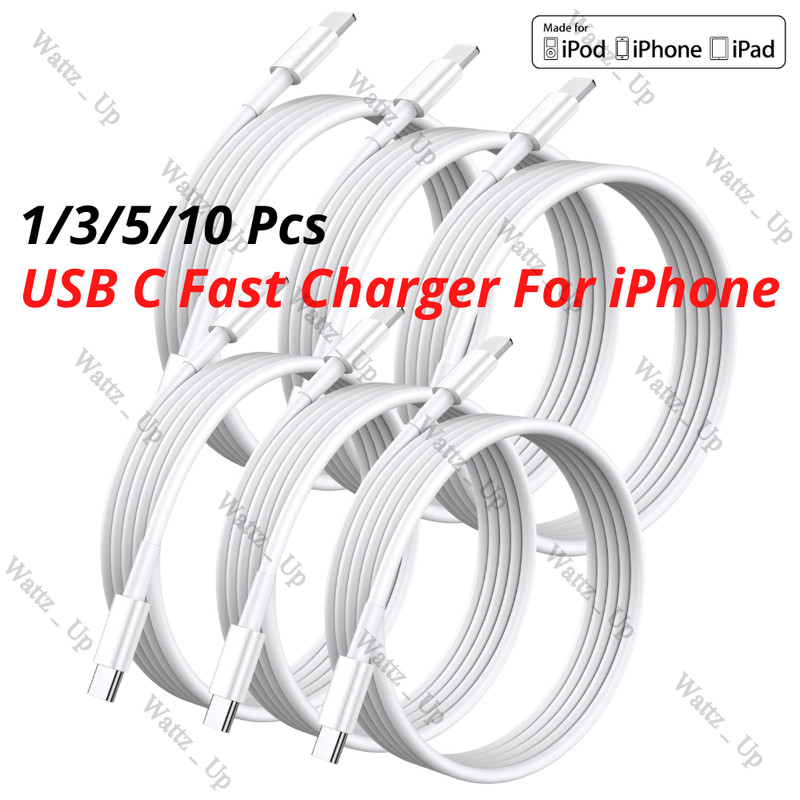 Fast Charger USB C Type C Cable Charging Cord Lot For iPhone 14 13 12 11 Pro X 8