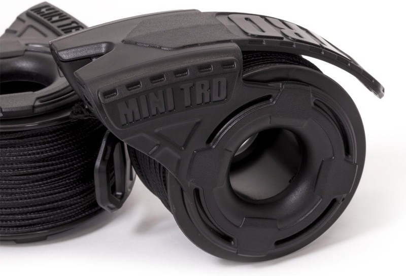 Durable 125ft Micro Cord Dispenser - Fast Reload & Impact Resistant, Black Color gallery
