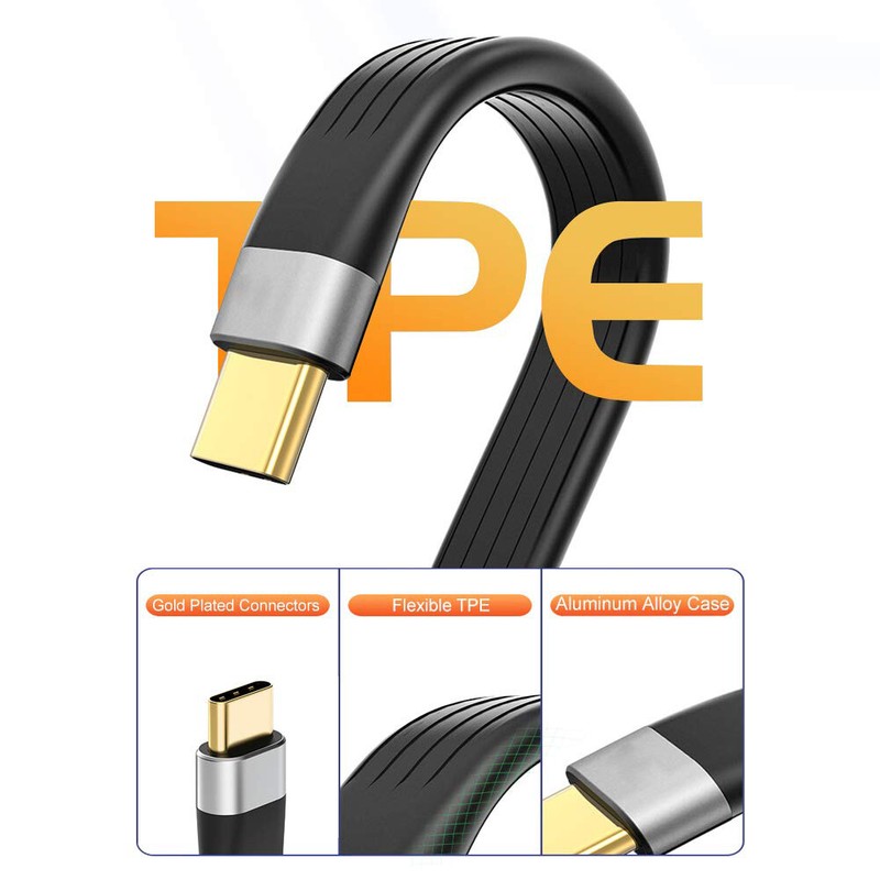 Short USB A 3.1 to USB C Type C Cable 12cm 5Gbps PD 60W 3A Fast Charging Macbook gallery
