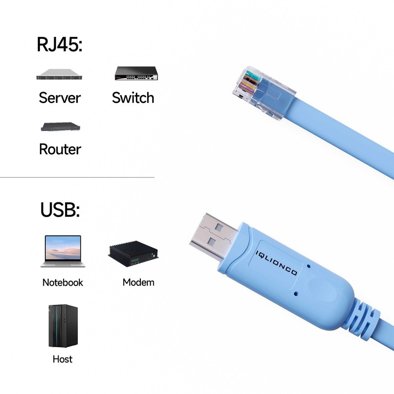 USB To RJ45 Console Cable 10FT Serial Adapter RS232 Switch Router Config gallery