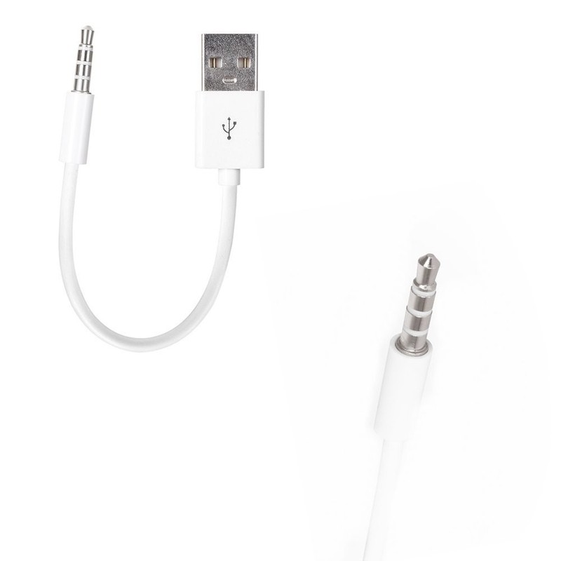iPod Shuffle Cable, 2 Pack 3.5mm Jack/Plug to USB USB Power Charger Sync Data... gallery
